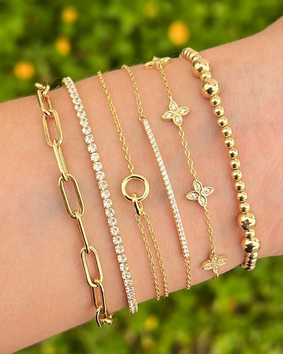 Các mẫu lắc tay nữ vàng 18k đẹp