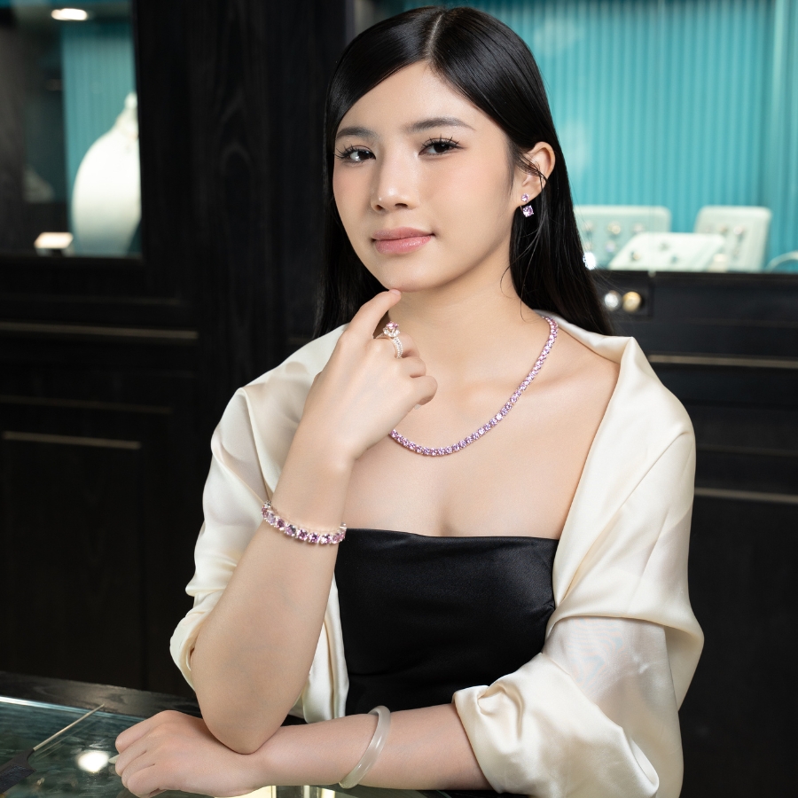 Dây chuyền Tennis Hồng Glosbe & Co