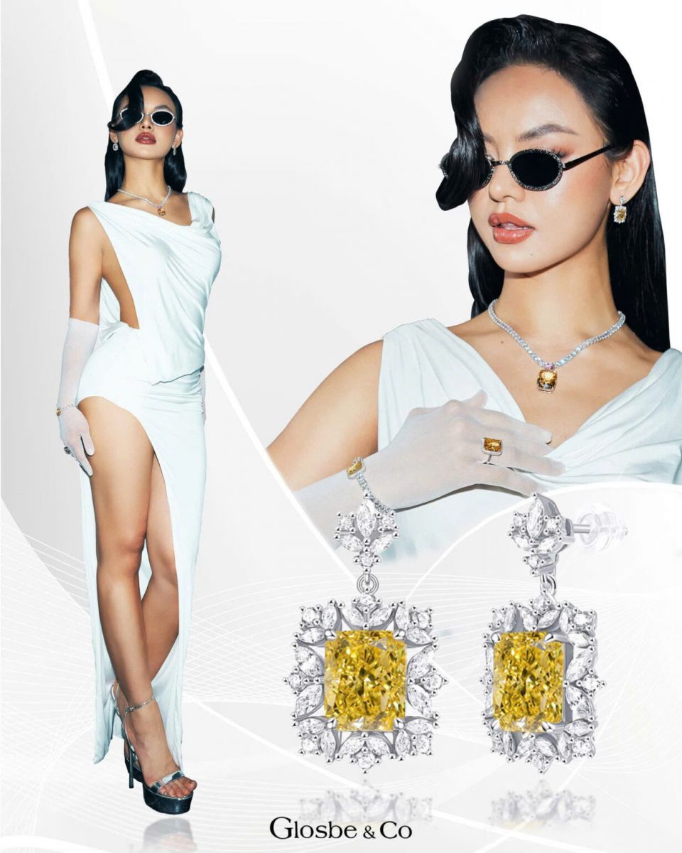 Người Mẫu Mai Ngô đeo trang sức thương hiệu Glosbe & Co
