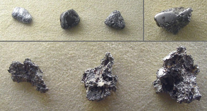 Các mẫu bạch kim trong tự nhiên