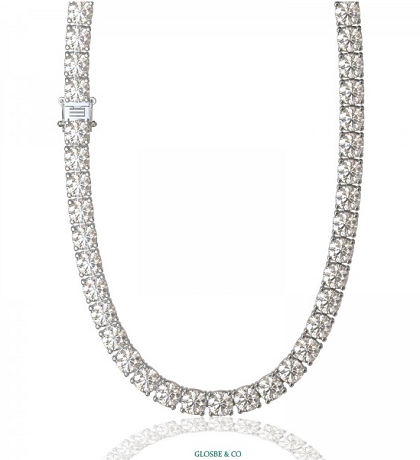 Dây chuyền full kim cương Eternity, sang trọng và quyền quý tuyệt đối.