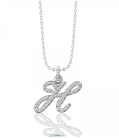 Dây chuyền mặt chữ cái/tên riêng đính kim cương - Món quà hoàn hảo, thể hiện dấu ấn riêng.