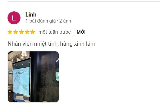 Khách hàng LLinh chia sẻ về cảm nhận với trang sức Glosbe & Co