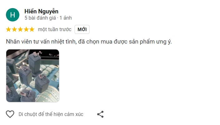 Khách Hàng Hiển Nguyễn chia sẻ về trải nghiệm mua sắm tại Glosbe & Co