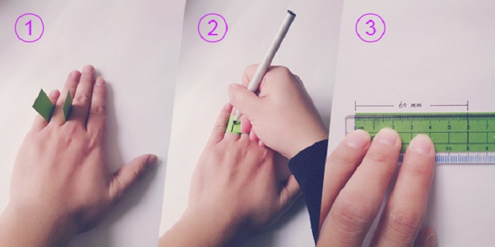 Cách đo size nhẫn bằng giấy
