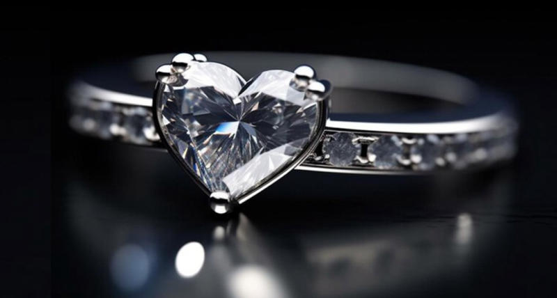 Mẫu kim cương hình trái tim