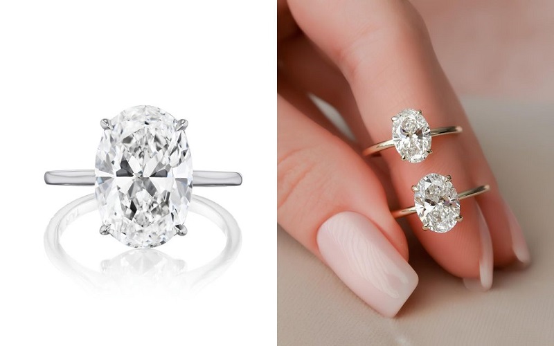 Mẫu kim cương hình oval