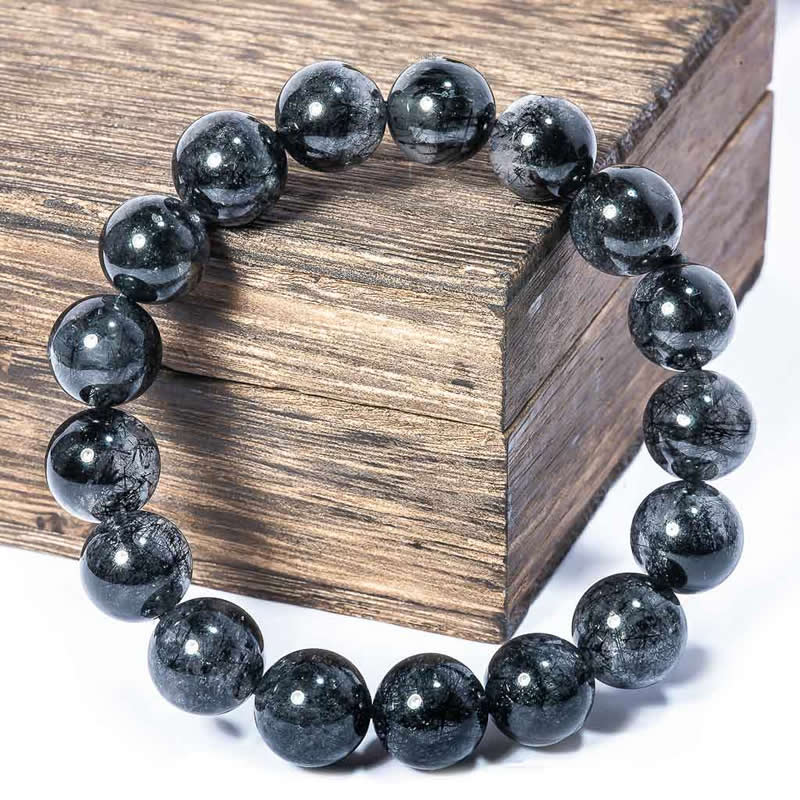 Lắc tay đá thạch anh đen – Black Quartz