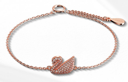 Lắc tay vàng charm thiên nga quý phái