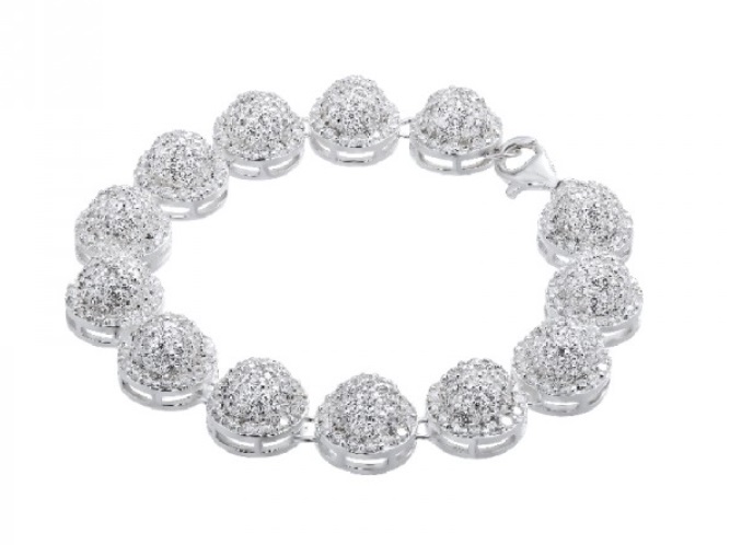 Vòng tay nam bạc thiết kế đơn giản, lịch lãm cho quý ông