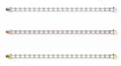 Lắc tay Tennis vàng 18K full kim cương sang trọng