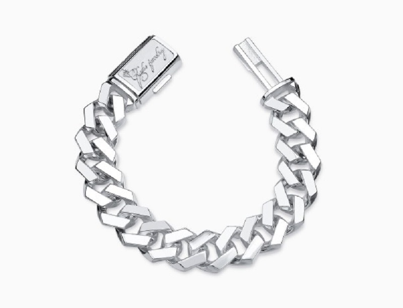 Lắc tay vàng 18K nam dạng xích bản to (Cuban Chain)