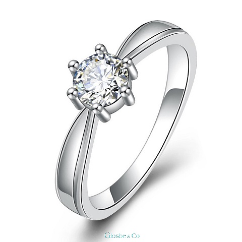Mẫu nhẫn solitaire cổ điển một viên chủ tinh tế dành cho nàng yêu sự tối giản