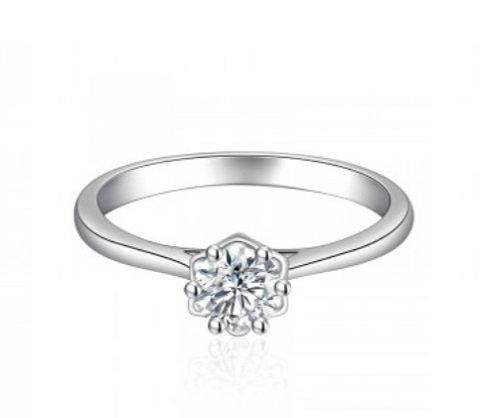 Nhẫn cầu hôn đẹp phong cách vintage với đường nét chạm khắc thủ công nghệ thuật
