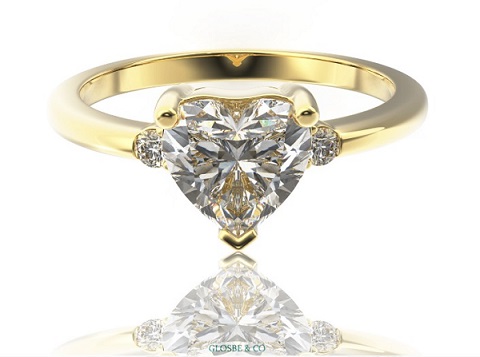 Kiểu dáng nhẫn đính hôn kim cương three-stone biểu tượng cho tình yêu bền vững