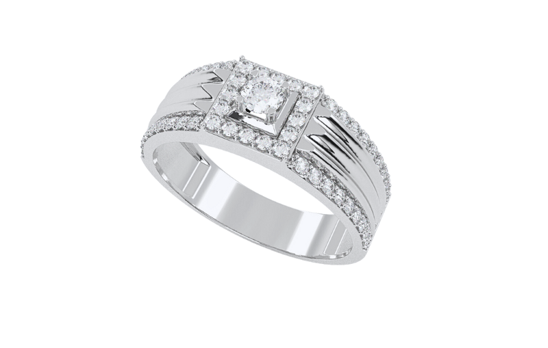 Nhẫn vàng trắng được phái mạnh ưa chuộng