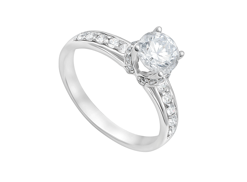 Nhẫn vàng trắng được phái đẹp yêu thích nhờ sự sang trọng, bền bỉ và giá cả phải chăng