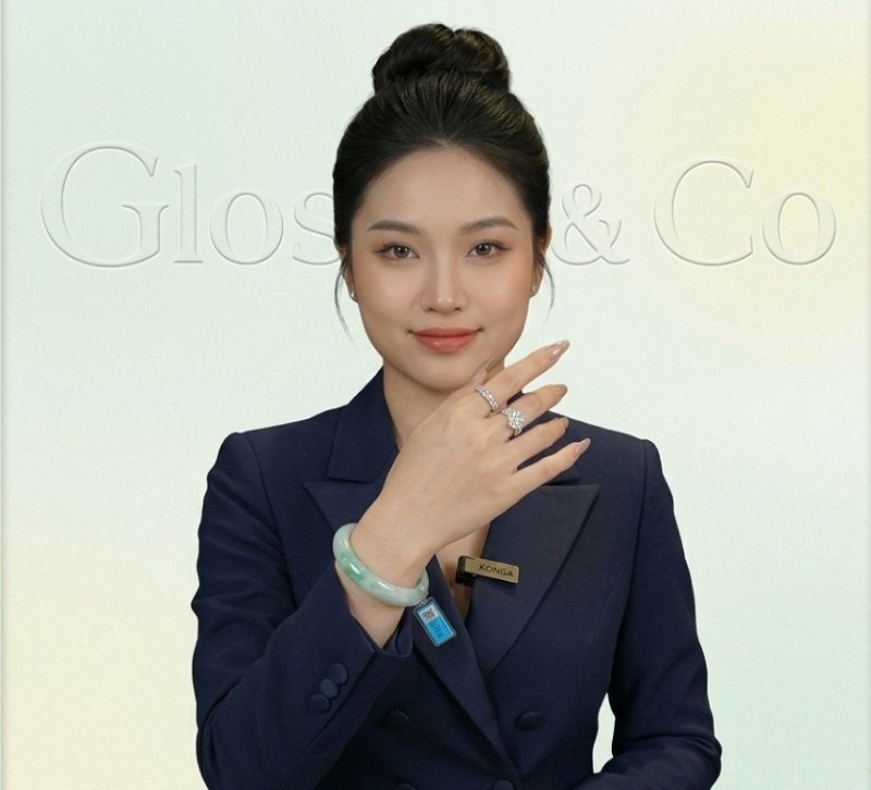 Trang sức ngọc phỉ thúy cao cấp Glosbe & Co thiết kế hiện đại sang trọng.