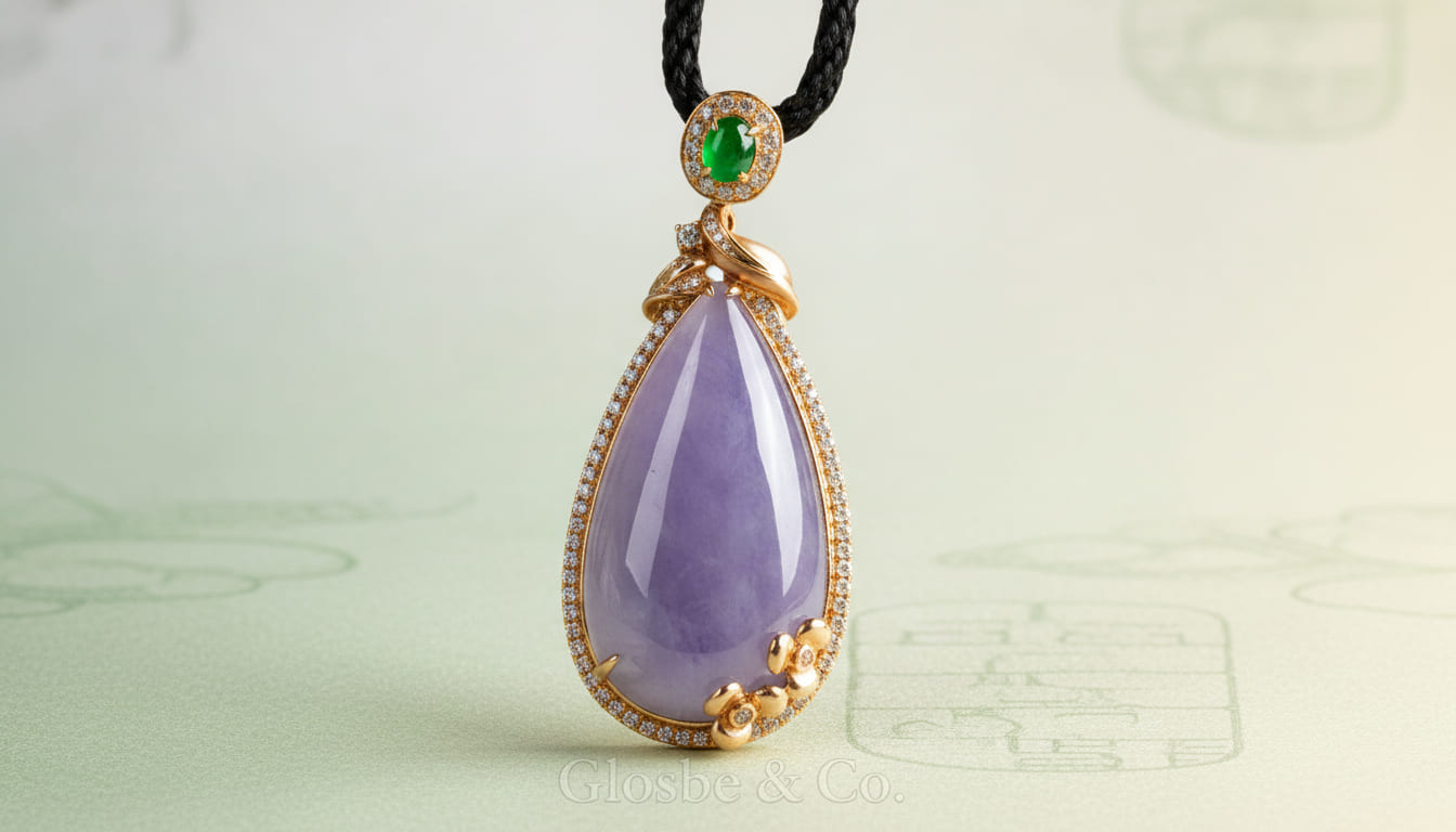 Phỉ thúy tím chủng băng trong suốt cực kỳ quý hiếm