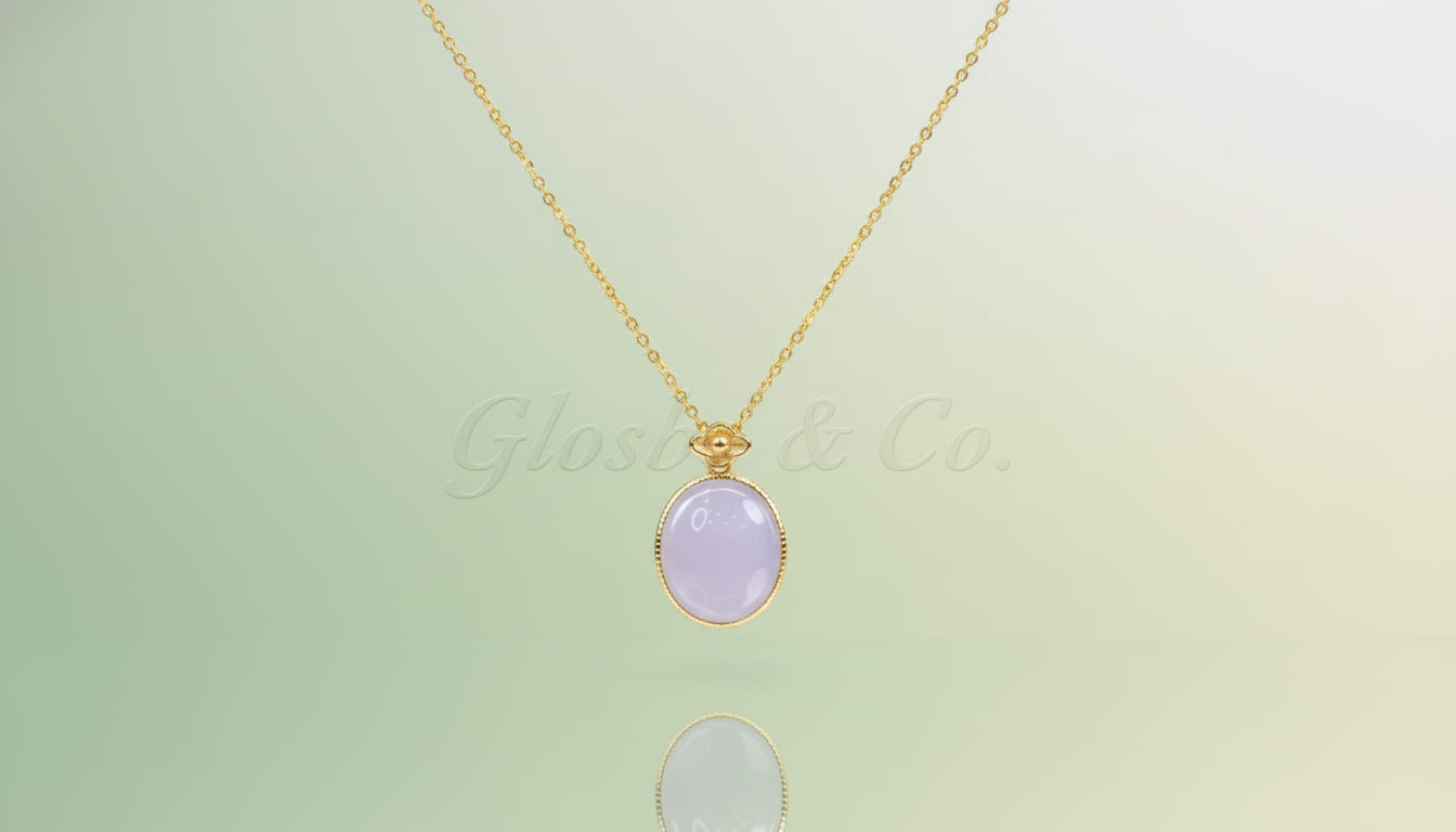 Mặt dây chuyền phỉ thuý tím cao cấp, sang trọng